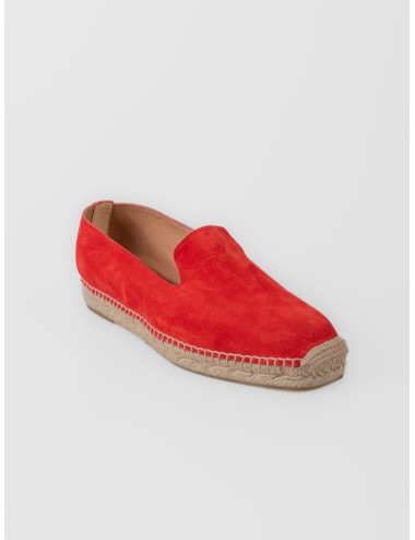 Alpargata ginger Les Héritiers Futadera con acabado afelpado y suela de yute trenzado
