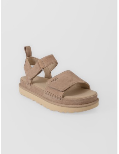 Sandalia sand UGG Goldenstar con tiras ajustables de velcro y suela gruesa dentada