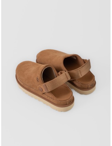 Zueco chestnut UGG Goldenstar Clog con tira trasera abatible y suela dentada