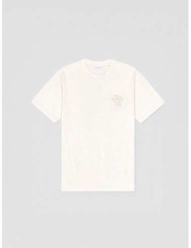 camiseta ivory algodón Les Deux Ben Faience T-Shirt gráfico cerámica estampado espalda