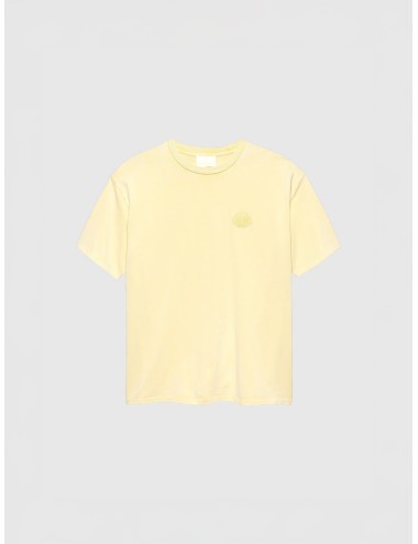 camiseta amarilla algodón New Amsterdam Chop Tee Butter Yellow gráfico estampado