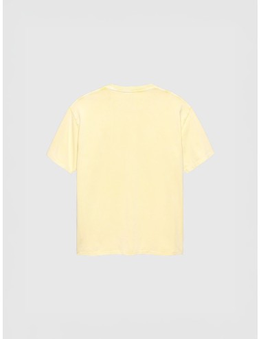 camiseta amarilla algodón New Amsterdam Chop Tee Butter Yellow gráfico estampado