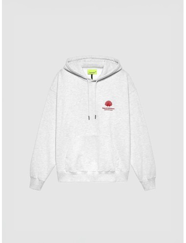 sudadera roja con capucha New Amsterdam Logo Hoodie Poppy Red logotipo estampado