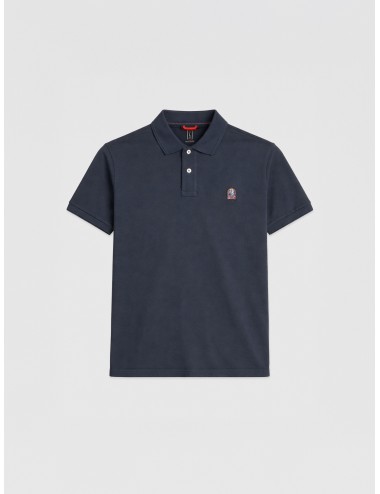 polo azul algodón piqué Parajumpers Wellington True Blue parche logo pecho