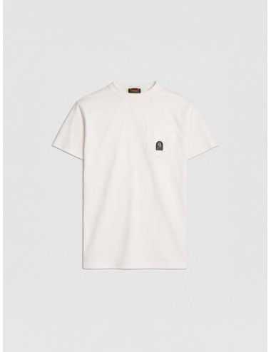 camiseta blanca algodón Parajumpers Neel Tee Star White diseño minimalista cuello redondo