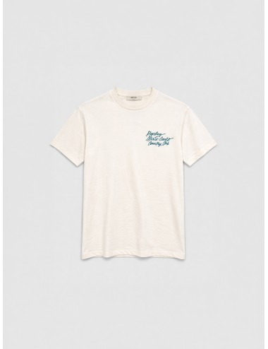 Camiseta blanca Replay Monte-Carlo Country Club con estampado gráfico de tenis en espalda