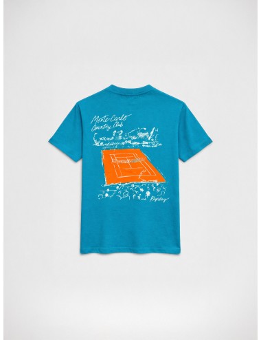 Camiseta Fanfare Replay Monte-Carlo Country Club con estampado de tenis en pecho y espalda