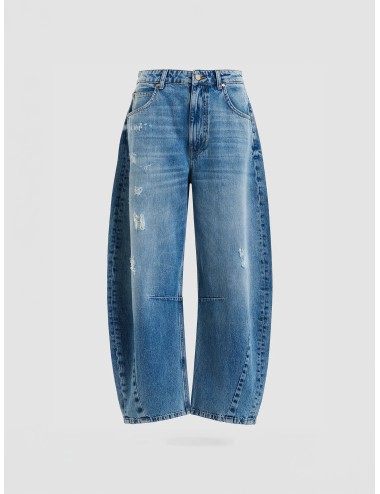 pantalón Essentiel Antwerp mujer denim azul claro wide leg Jubilem Quiet Pool jeans mujer diseño bolsillo contraste