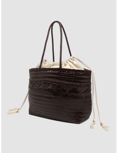 Bolso choco Gianni Chiarini Firenze Paloma en piel trenzada con bolsa interior de algodón