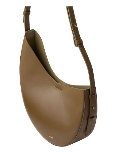 Bolso hobo bronze Soeur Wino de piel lisa con asa ajustable
