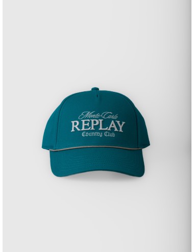 Gorra Fanfare Replay Monte Carlo Country Club con bordado frontal y visera curva
