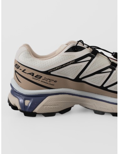 Zapatilla Salomon XT-6 Vanilla Ice Oxford Tan Heron con ajuste rápido y suela con tacos