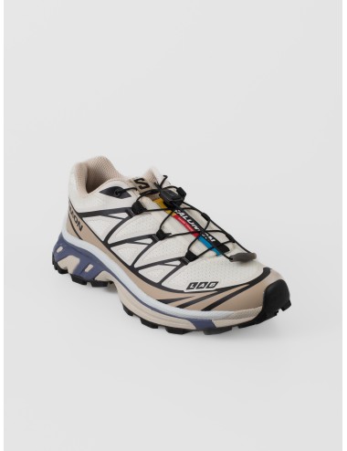 Zapatilla Salomon XT-6 Vanilla Ice Oxford Tan Heron con ajuste rápido y suela con tacos