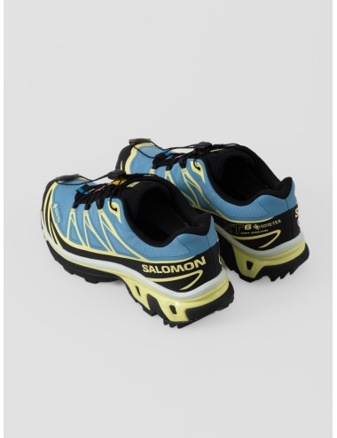 Zapatilla Salomon XT-6 GTX Niagara Sunny Lime Black con ajuste rápido y suela con tacos