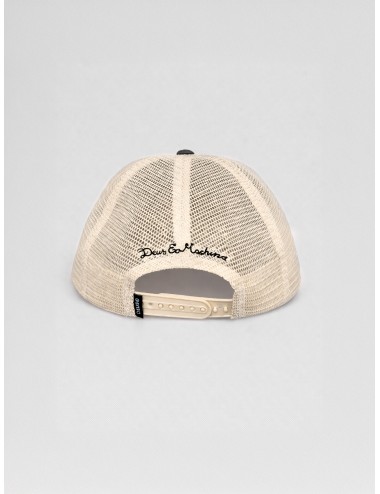 Gorra trucker anthracite Deus Ex Machina Canggu Address con bordado verde y rejilla trasera