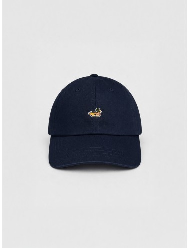 Gorra plain navy Edmmond Duck Cap con bordado frontal de pato y visera curva