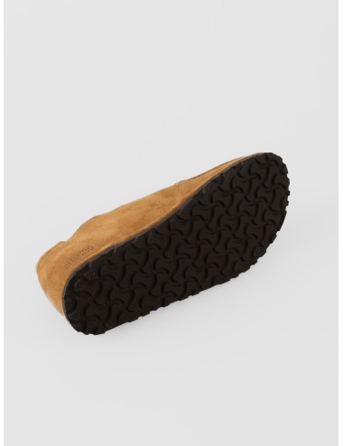 Zapato marrón Birkenstock Utti Lace de ante con cordones y costura vista