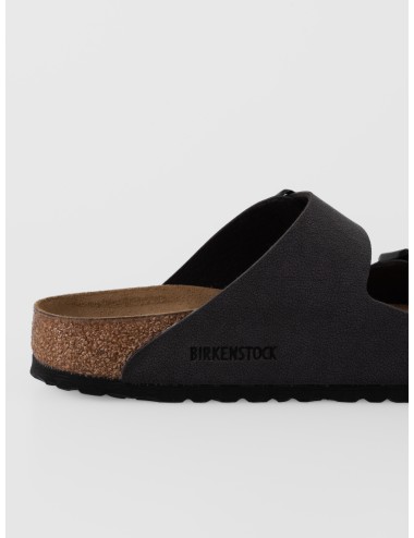 Sandalia Velvet Gray BIRKENSTOCK Arizona BS con dos correas y hebillas negras