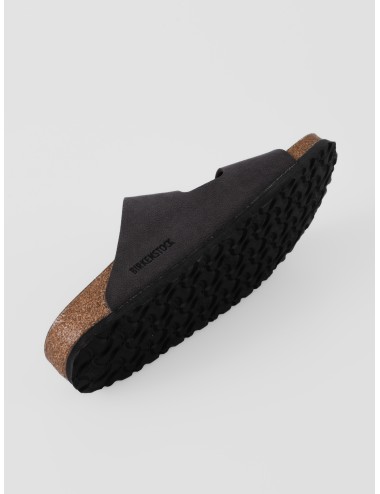 Sandalia Velvet Gray BIRKENSTOCK Arizona BS con dos correas y hebillas negras