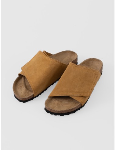 Sandalia Cork Brown BIRKENSTOCK Solana VL de ante con cierre ancho de velcro