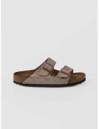Sandalia taupe BIRKENSTOCK Arizona BS Soft Footbed de ante con dos correas ajustables