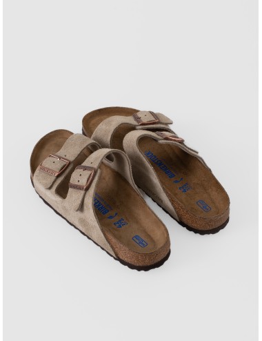 Sandalia taupe BIRKENSTOCK Arizona BS Soft Footbed de ante con dos correas ajustables
