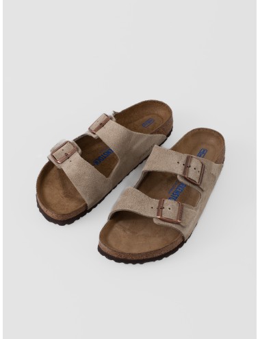 Sandalia taupe BIRKENSTOCK Arizona BS Soft Footbed de ante con dos correas ajustables