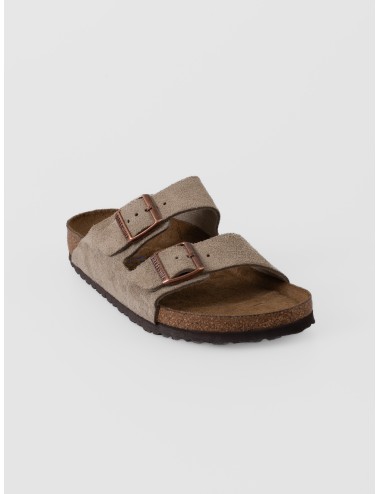 Sandalia taupe BIRKENSTOCK Arizona BS Soft Footbed de ante con dos correas ajustables