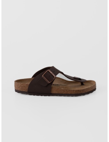 Sandalia dark brown BIRKENSTOCK Ramses BS de dedo con tira ancha y hebilla ajustable