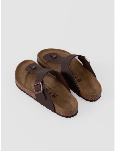 Sandalia dark brown BIRKENSTOCK Ramses BS de dedo con tira ancha y hebilla ajustable