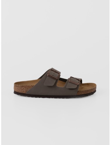 Sandalia stone BIRKENSTOCK Arizona BS con Birko-Flor nubuck y dos correas ajustables
