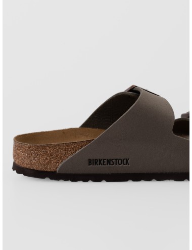 Sandalia stone BIRKENSTOCK Arizona BS con Birko-Flor nubuck y dos correas ajustables