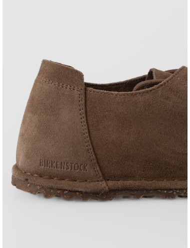 Zapato Gray Taupe BIRKENSTOCK Utti Lace de ante con cordones y costura vista