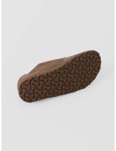 Zapato Gray Taupe BIRKENSTOCK Utti Lace de ante con cordones y costura vista