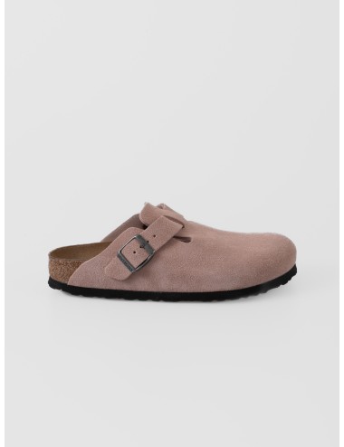 Zueco Pink Clay BIRKENSTOCK Boston BS de ante con correa ajustable