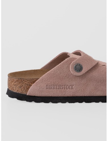 Zueco Pink Clay BIRKENSTOCK Boston BS de ante con correa ajustable