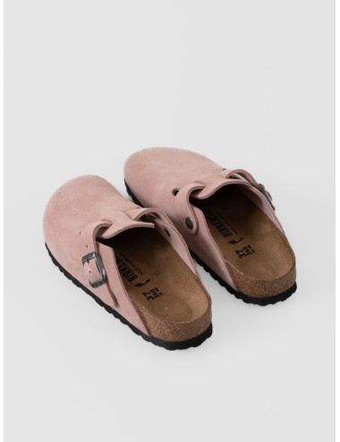 Zueco Pink Clay BIRKENSTOCK Boston BS de ante con correa ajustable