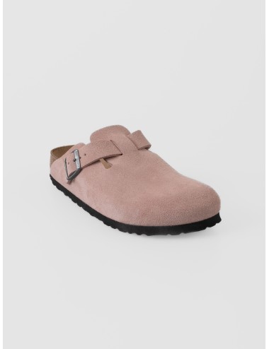 Zueco Pink Clay BIRKENSTOCK Boston BS de ante con correa ajustable