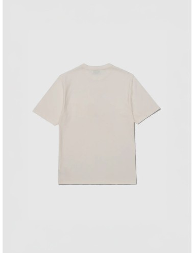 Camiseta off white Edmmond Boys Own con ilustración frontal de coche y silueta recta