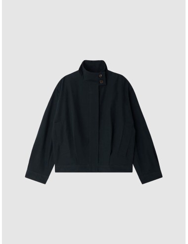 Chaqueta corta petrole Soeur Imelda con cuello alto y silueta amplia