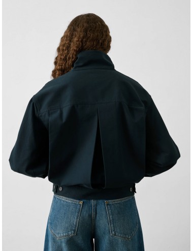 Chaqueta corta petrole Soeur Imelda con cuello alto y silueta amplia