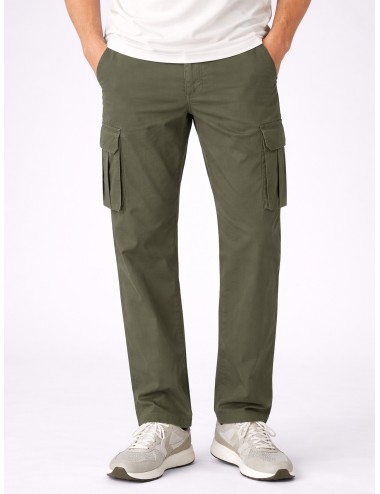 Pantalón cargo verde grisáceo Ecoalf Ethicargo Pants Man con cintura elástica y bolsillos laterales