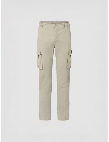 Pantalón cargo beige Ecoalf Ethicargo Pants Man con cintura elástica y bolsillos laterales