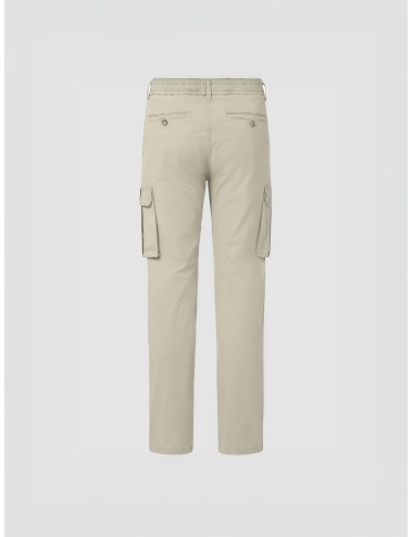 Pantalón cargo beige Ecoalf Ethicargo Pants Man con cintura elástica y bolsillos laterales