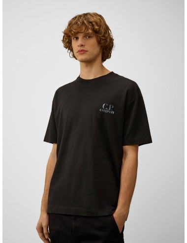 Camiseta manga corta Total Eclipse C.P. Company con logo en pecho y gráfico estampado en la espalda