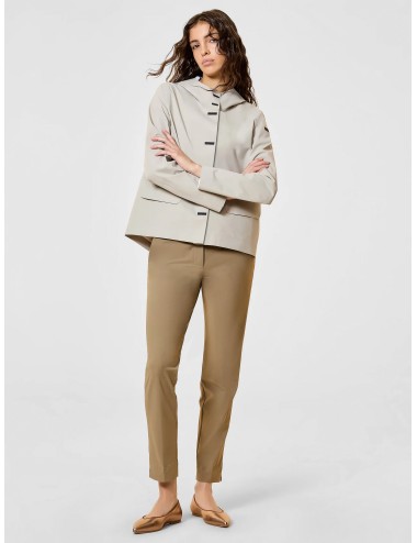 Sudadera white RRD Montecristo con capucha amplia y cierre frontal de contraste