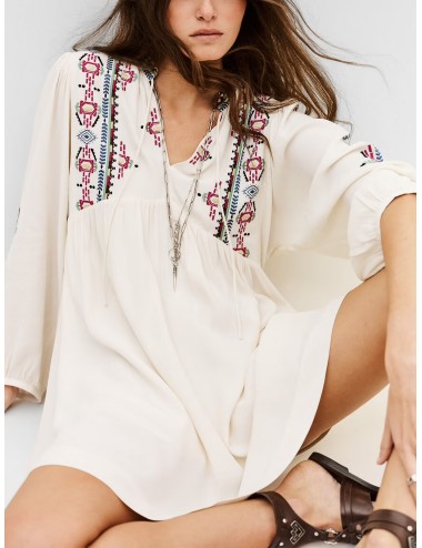 Vestido ecru Bash Telma para mujer de estilo sobrio y versátil