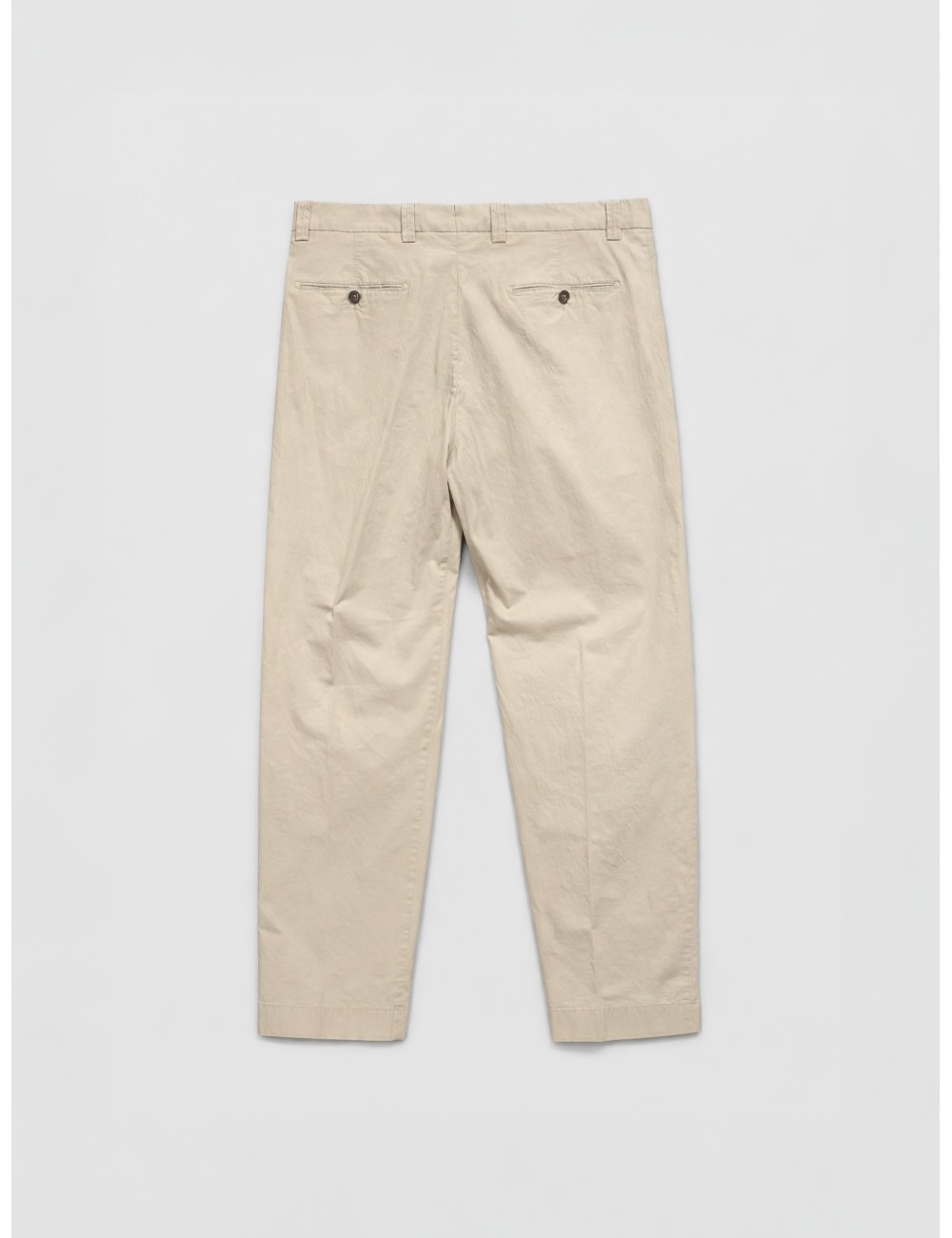 Pantalón chino beige Les Héritiers MASNOU PANT con corte regular y construcción sartorial