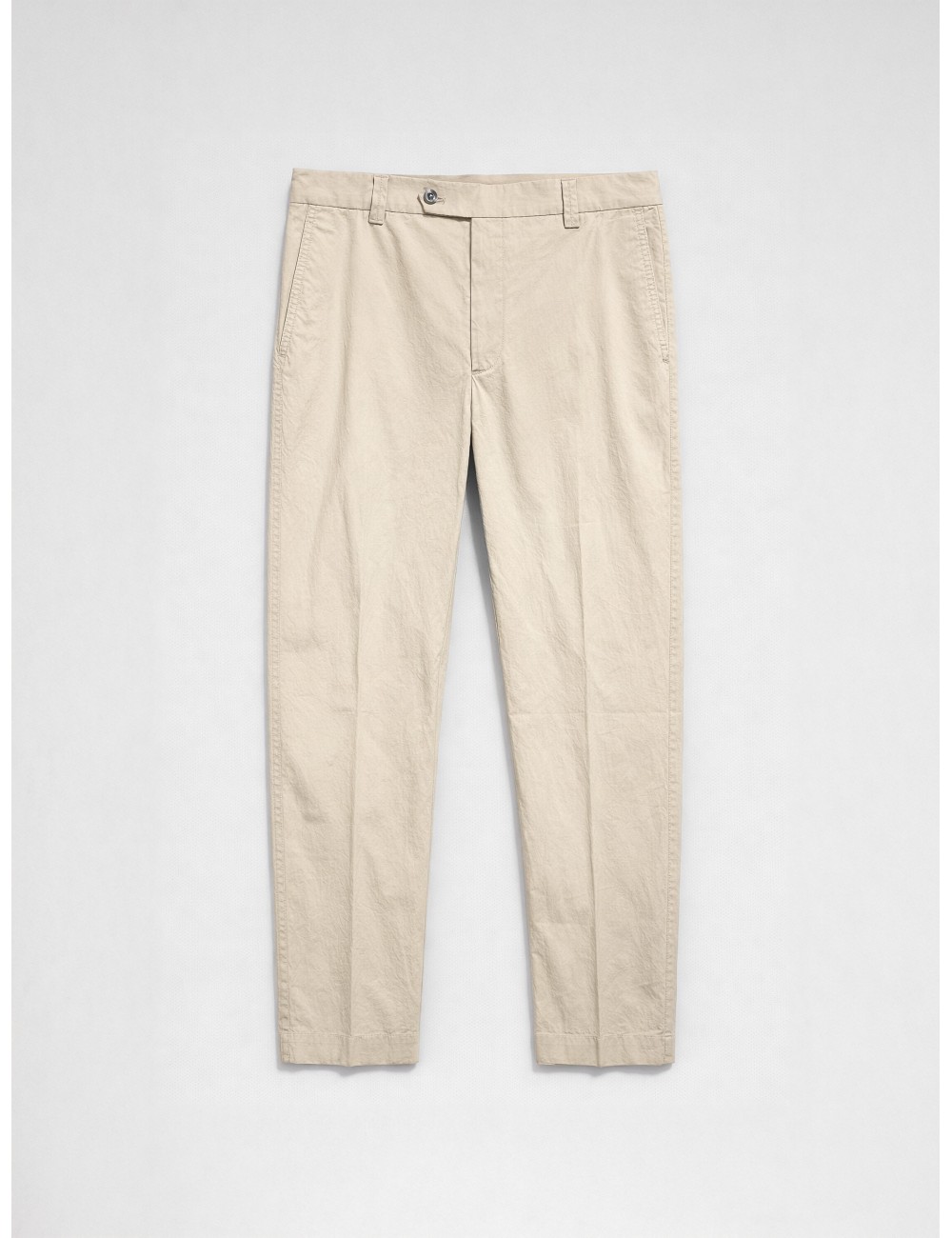 Pantalón chino beige Les Héritiers MASNOU PANT con corte regular y construcción sartorial