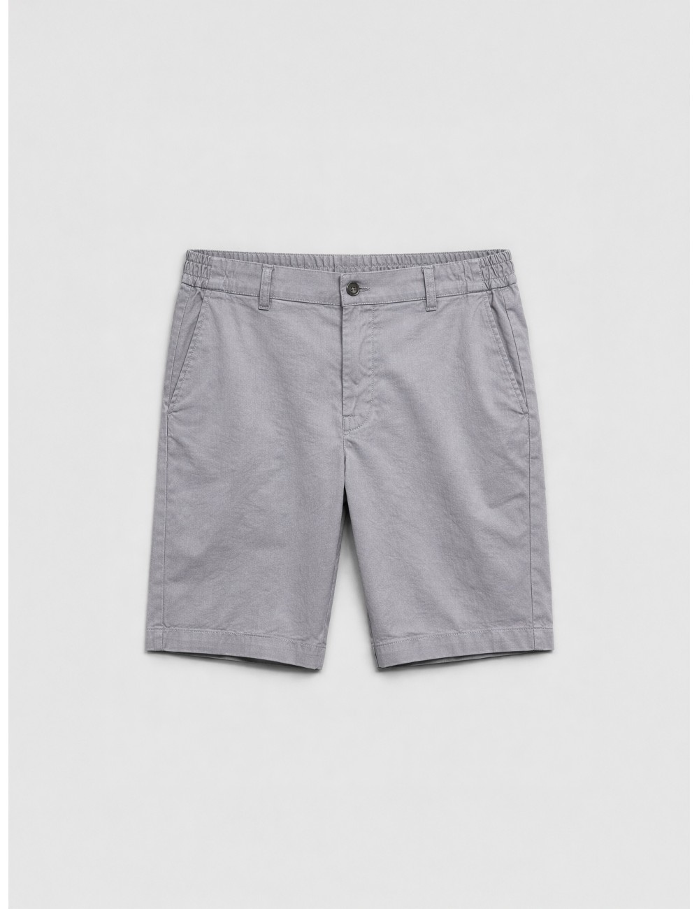 Bermuda chino antracita Les Héritiers BER-MUT con ajuste slim y cintura parcialmente elástica